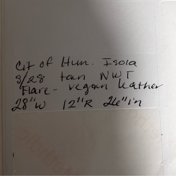 Citizens of Humanity New size 28 Shiny Beige Flared Isola  Pants - Picture 9 of 9